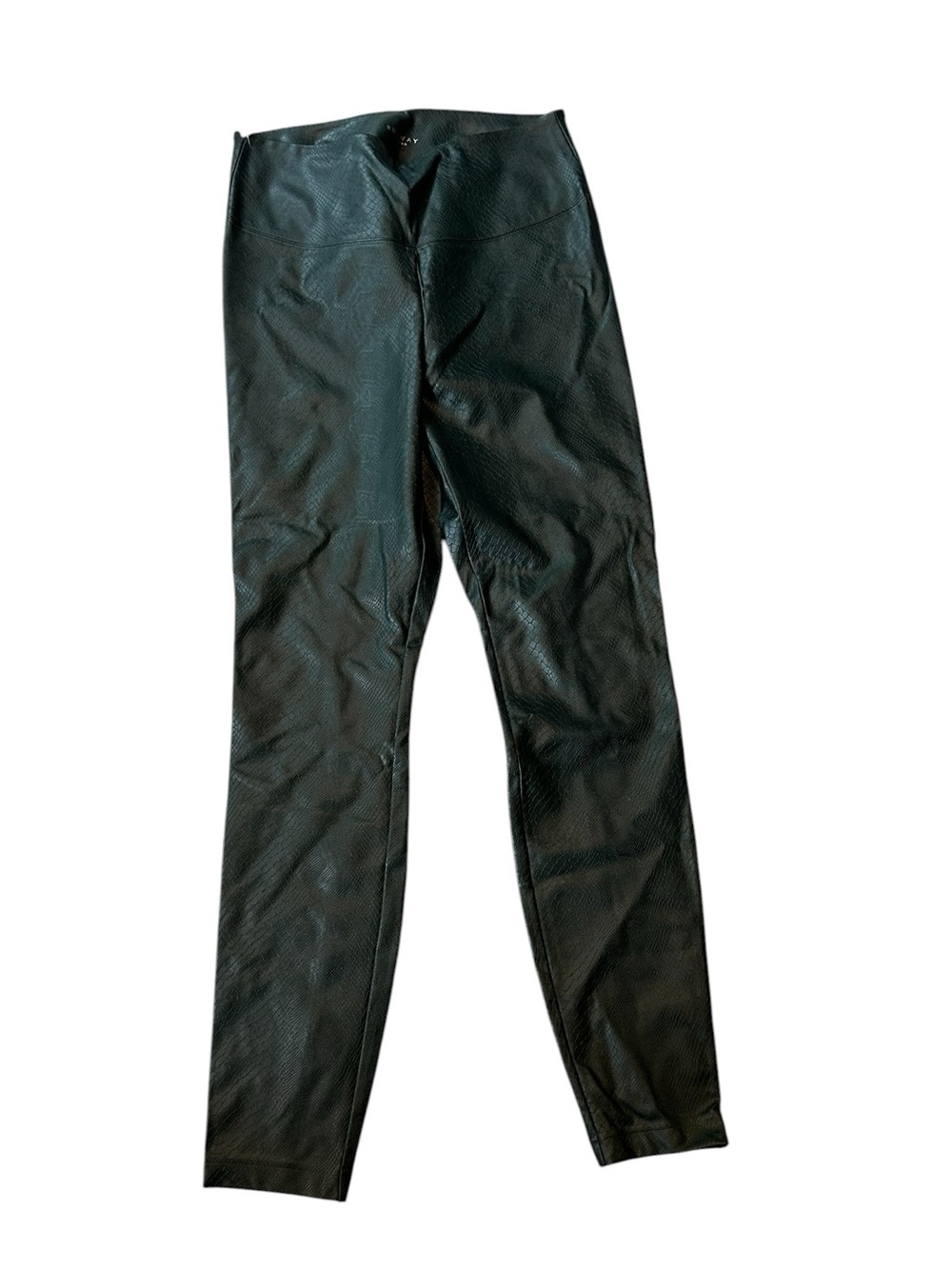 WHBM Green Croc Faux Leather Leggings